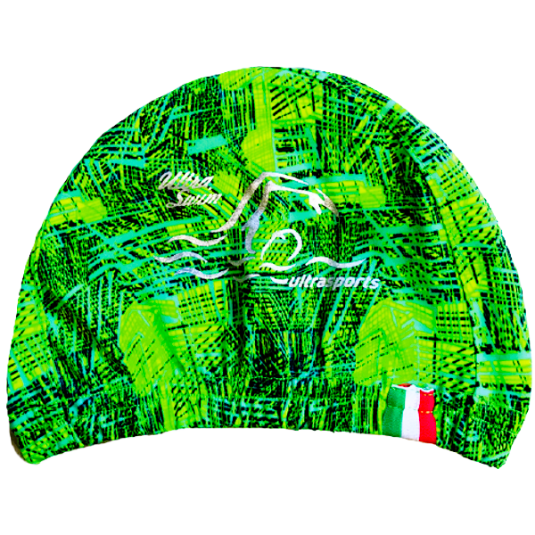 Gorra para Natación de Licra Estampada